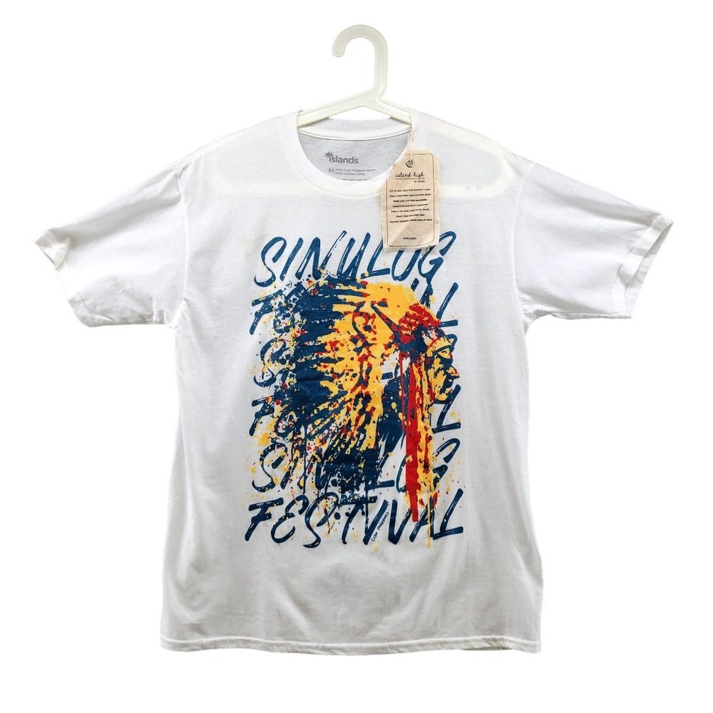 NWT Islands Sinulog Festival Phillipines Graphic T Shirt Unisex‎ Medium M Mens